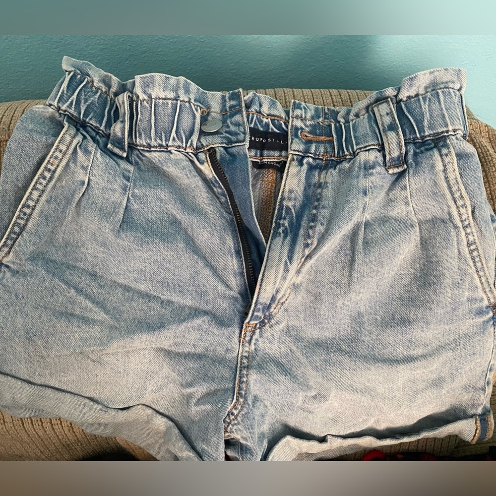 Denim shorts